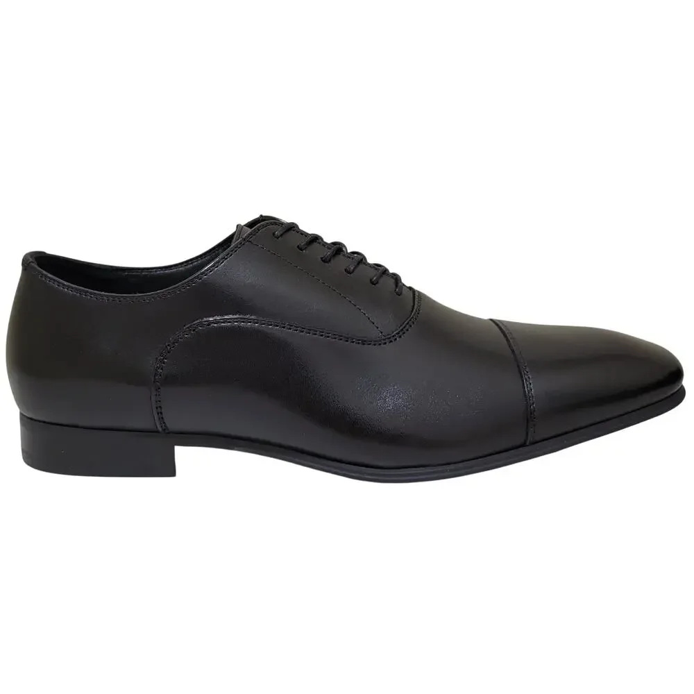 INC INTL Concepts Men Silas Cap Toe Dress Oxfords Size US 10M Black Leather
